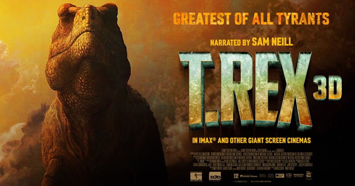 Film backdrop for T. Rex