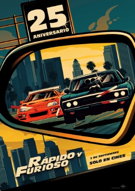 Póster de Cine para Rápidos y Furiosos